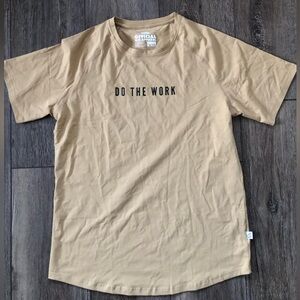 Official Gains Apparel "Do The Work" Tan Graphic Tee